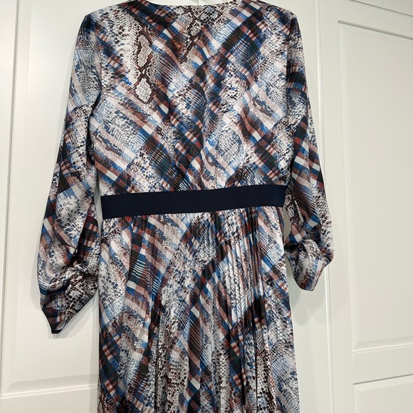 Ted Baker Lilis Quartz Print Midi Dress size 4 (US 10-12) long sleeve - Picture 10 of 15